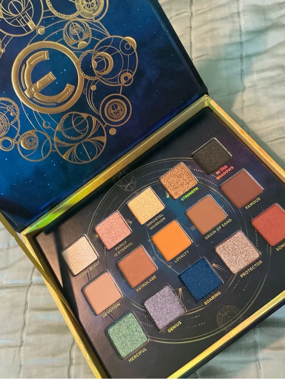 Urban Decay Gold and Blue Eternals Eyeshadow Palette